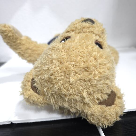 IKEA BRUMMA Teddy Bear Jointed Cuddle Brown Plush in Blue Denim Overalls - Picture 8 of 12